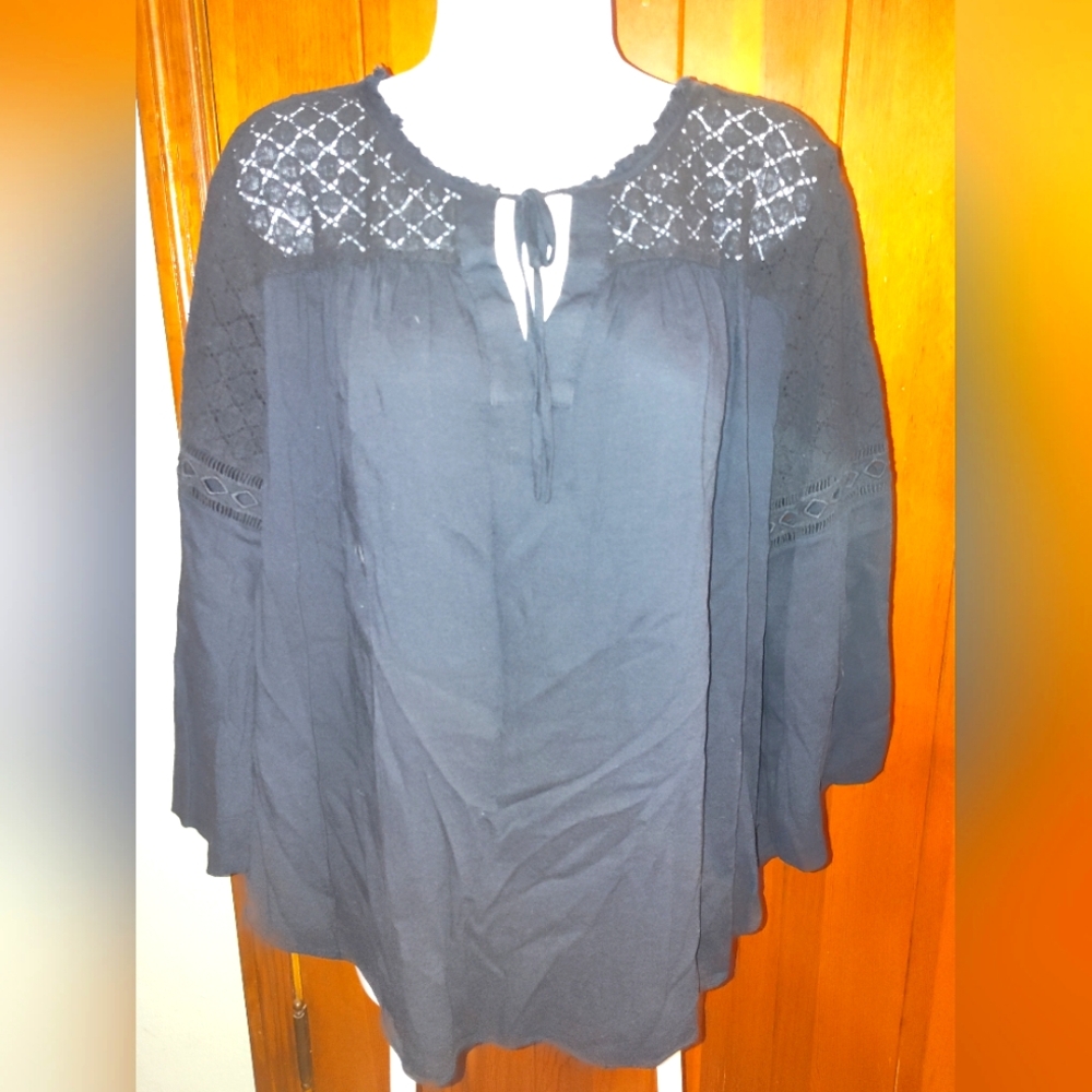 6th & Lane Women's Plus Bohemian Pheasant Blouse